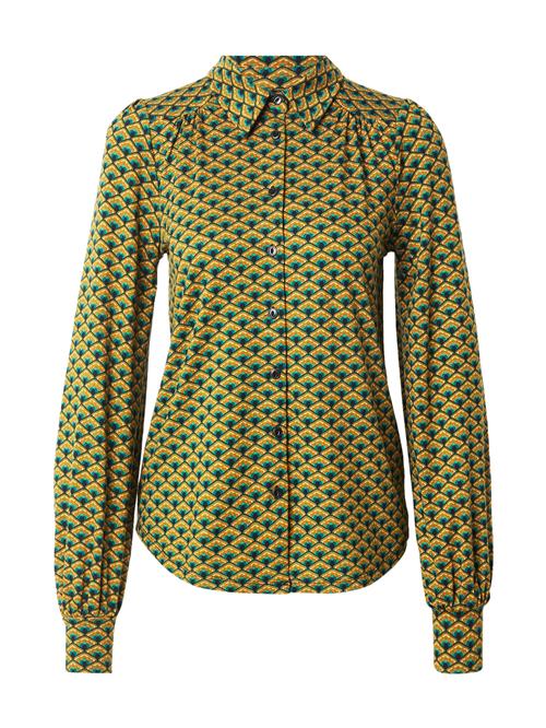 King Louie Bluse 'Carina Frio'  khaki / oliven / smaragd / orange