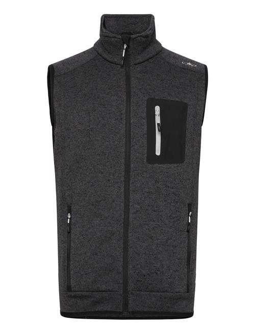 Jaquard M Knitted Vest CMP Black
