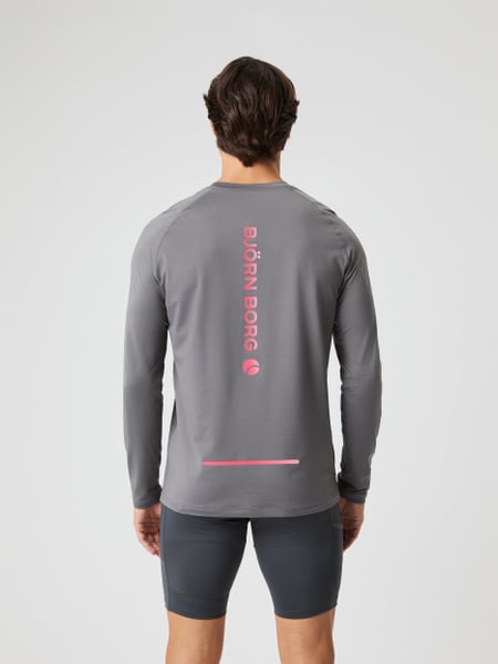 Björn Borg Borg Performance Long Sleeve Brushed T-shirt Grå, S
