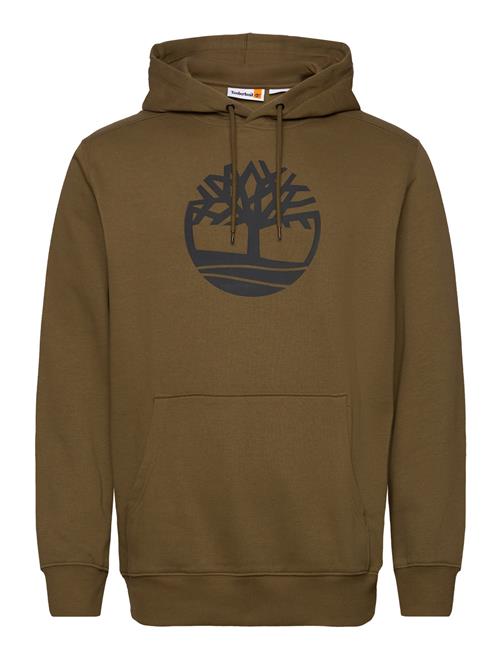Kennebec River Tree Logo Hoodie Dark Olive Timberland Brown