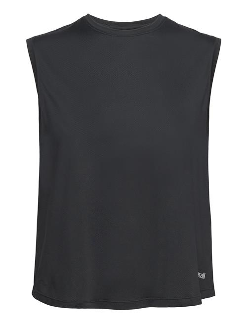 Laser Mesh Muscle Tank Casall Black