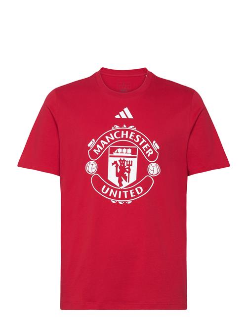 Mufc Dna Gr Tee Adidas Performance Red