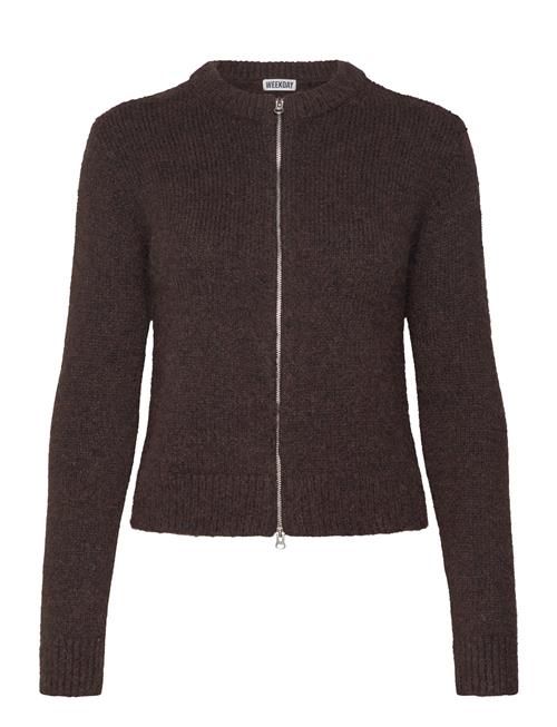 Zip Cardigan Weekday Brown