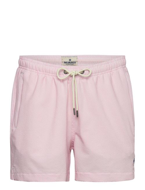 Morris Seersucker Bathing Trunks Morris Pink