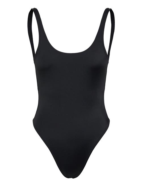 Low Back Scoop Neck Swimsuit Weekday Black