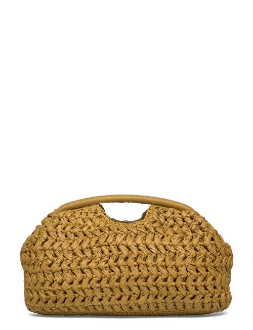 Natural Fiber Clutch Bag Mango Yellow