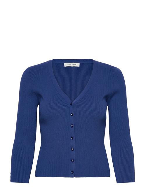 Stacie Rib Knit Cardigan Andiata Green