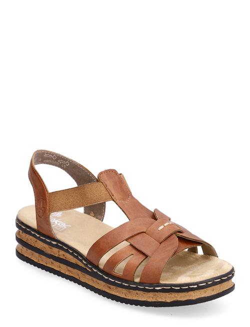 Rieker Ladies' Sandals 62918-22 Brown Rieker Brown