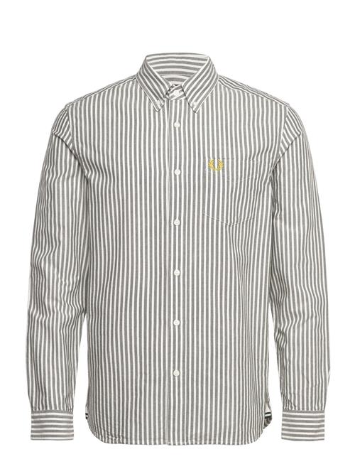 Stripe Oxford Shirt Fred Perry Green