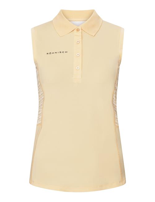 Nicky Sleeveless Poloshirt Röhnisch Beige