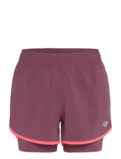 Sport Essentials 2-In-1 Short 3" New Balance Purple