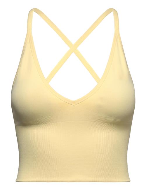 Shape Seamless Cross Back Bralette Aim´n Yellow