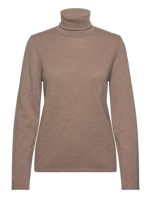 Rmwsofia Wool Ls Roll-Neck Knit RM By Rosemunde Beige