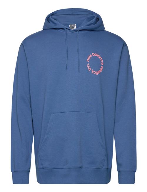 Circular Logo Hoodie New Balance Blue