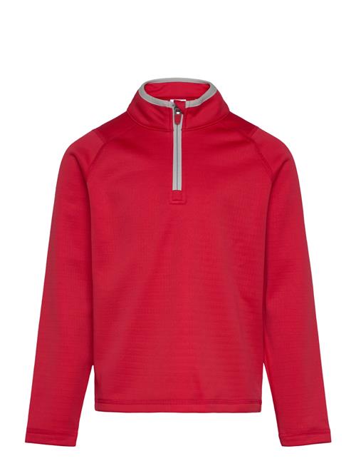Boys Waffle Fleece 1/4 Zip PUMA Golf Red