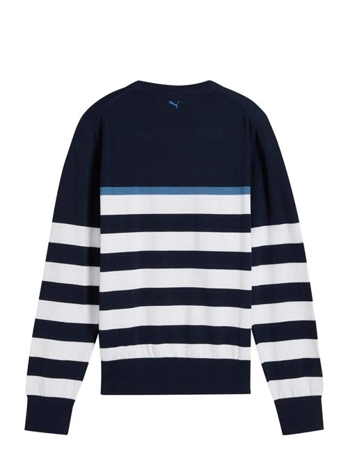 W Resort Stripe Sweater PUMA Golf Navy