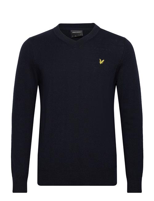 Cotton Merino V Neck Jumper Lyle & Scott Navy