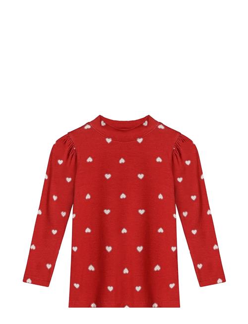 Kelly Puff Ls Blouse Fliink Red