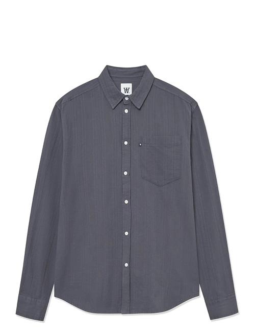 Wwday Dobby Shirt DOUBLE A BY W.W. Grey