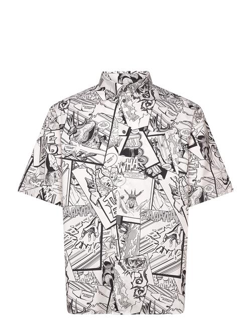 Wwaaron Ss Shirt Aop DOUBLE A BY W.W. White