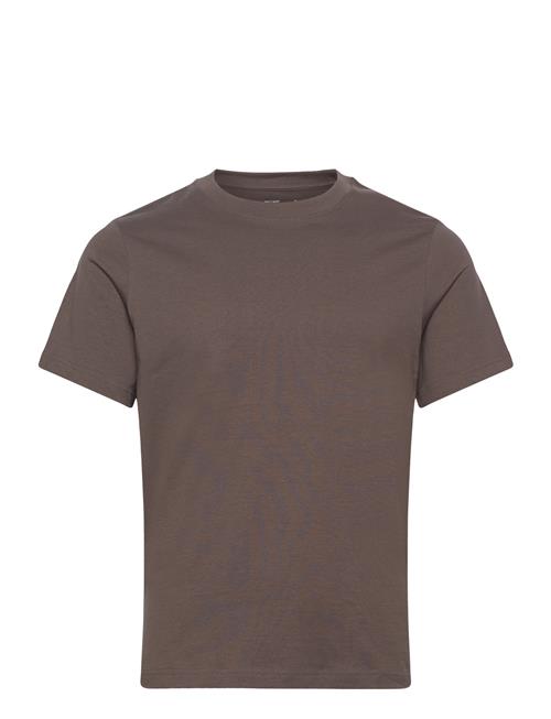 Boxy Heavyweight T-Shirt Weekday Brown