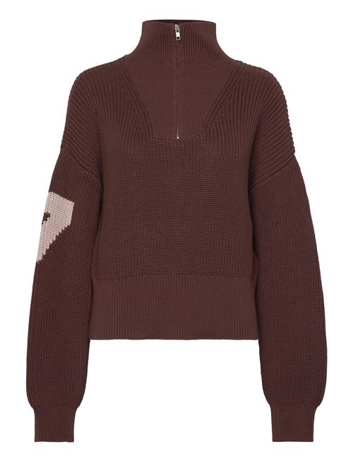 Womens Half Patent Knit 7 DAYS Active Brown