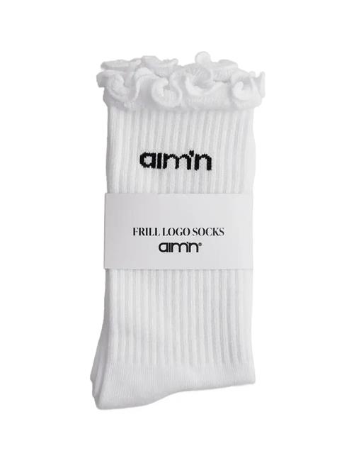 Frill Logo Socks Aim´n White
