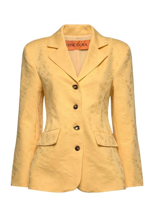 2346 Textured Cotton Jacquard, Fitt STINE GOYA Yellow