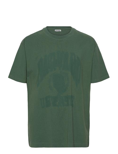 Over D Printed Graphic Tee Weekday Green