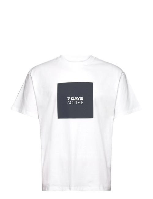 Organic Regular Box Logo Tee 7 DAYS Active White