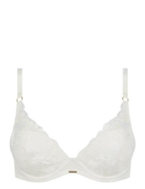Fleurs Signature Plunge T-Shirt Bra CHANTELLE White