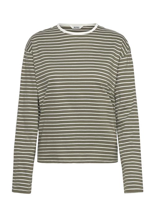 Boxy Long Sleeve T-Shirt Monki Patterned