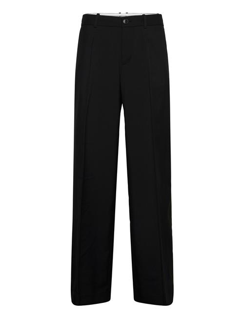 Low Loose Suit Trousers Weekday Black