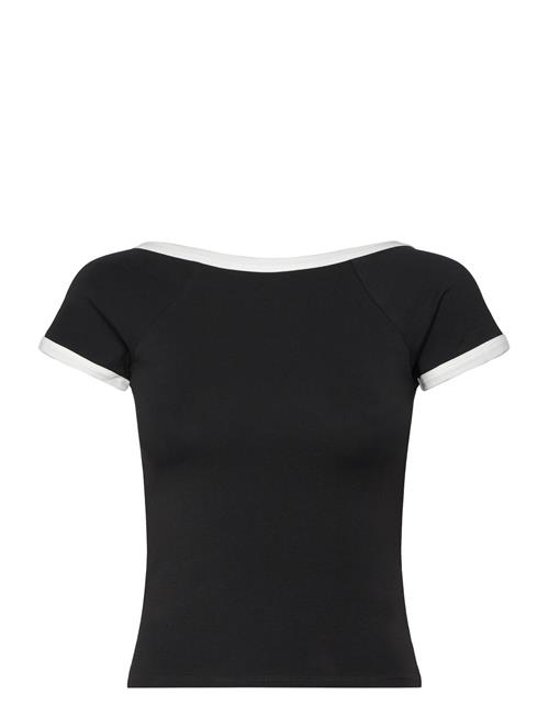 Mini Short Sleeve Top Monki Black