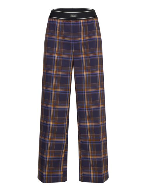 Loose Elastic Suiting Trousers Monki Navy