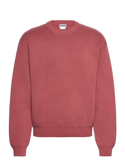 Regular Cotton Sweater Weekday Red