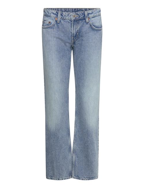 Arrow Low Rise Regular Straight Leg Jeans Weekday Blue