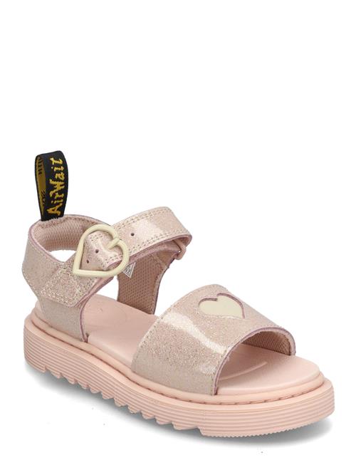 Marlowe Hearts J Powder Pink+Cloud Cream Nebula Glitter+Classic Nappa Dr. Martens Pink