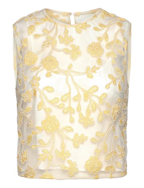 Flower Beads Top ROTATE Birger Christensen Yellow