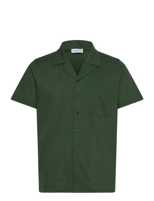 Piqué Resort Shirt Deep Green The Resort Co. Green