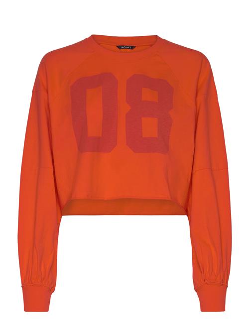 Cropped Long-Sleeved T-Shirt Monki Orange