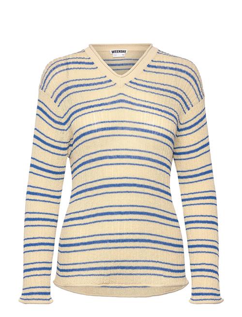 V-Neck Sweater Weekday Patterned