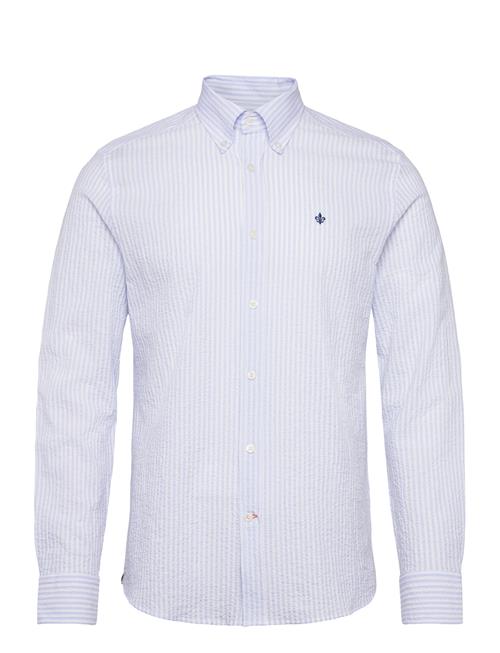 Morris Seersucker Shirt-Slim Fit Morris Blue
