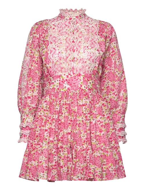 Cotton Slub Mini Dress By Ti Mo Pink