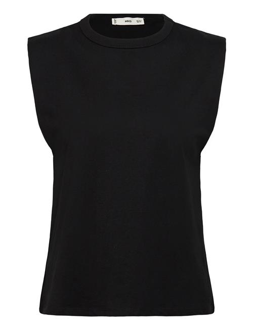 Short-Sleeved Cotton T-Shirt Mango Black