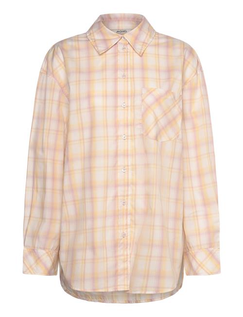 Long-Sleeved Over D Poplin Shirt Monki Yellow