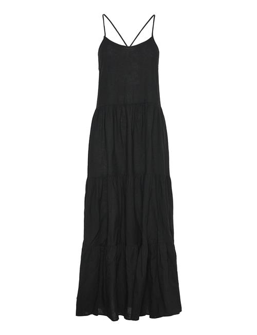 Maxi Linen Dress Monki Black