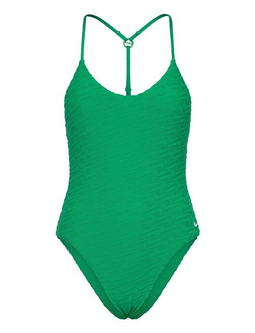 Nike Swoosh Terry Towelling V Neck Piece NIKE SWIM Green