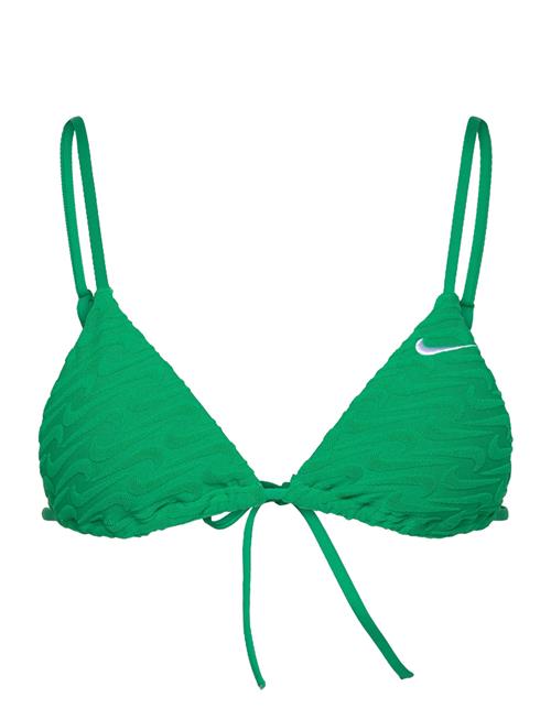 Nike Swoosh Terry Towelling Triangle Bikini Top NIKE SWIM Green