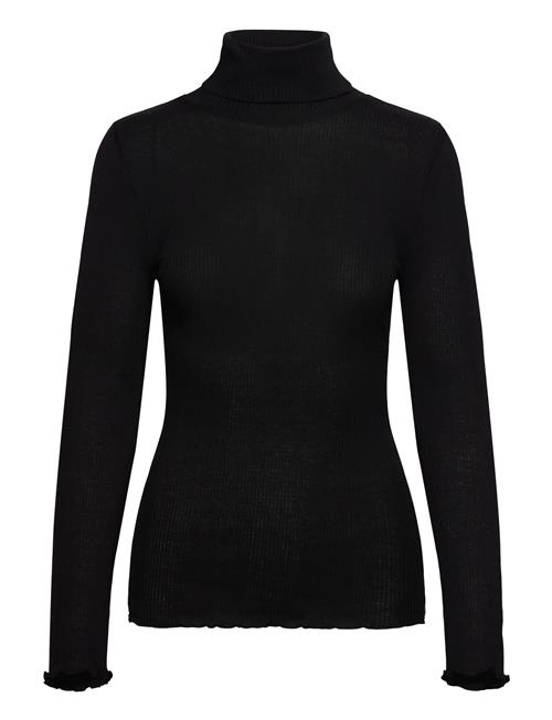 Rmwbalta Modal Roll-Neck T-Shirt RM By Rosemunde Black